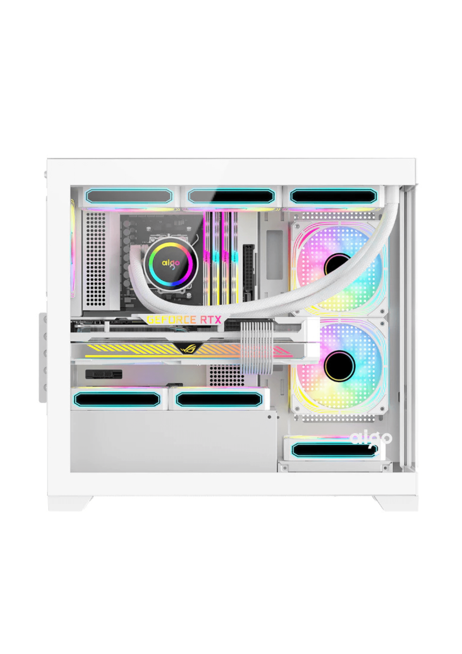 darkFlash AIGO C218M ARGB White Gaming Case