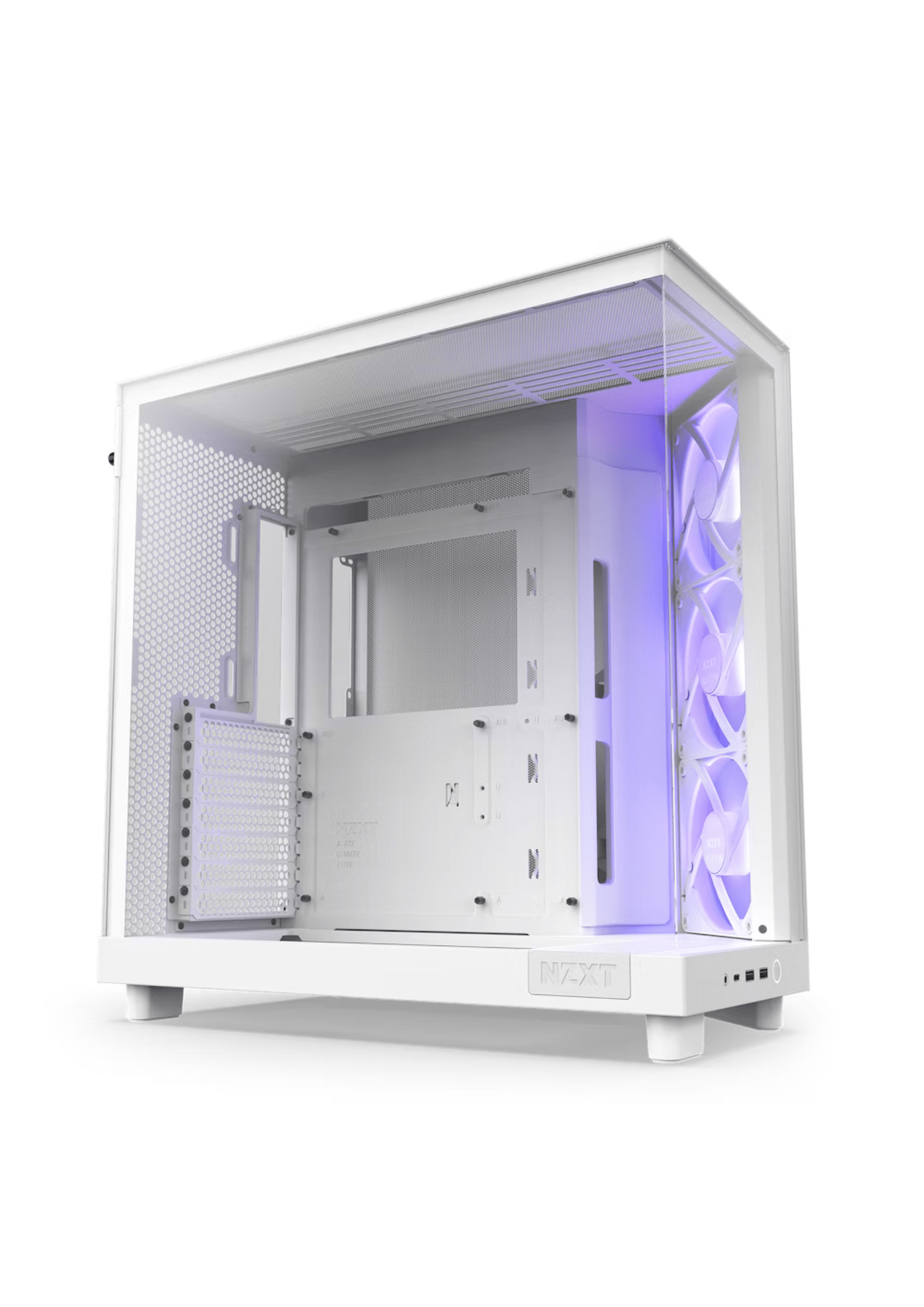 NZXT H6 Flow RGB White Gaming Case