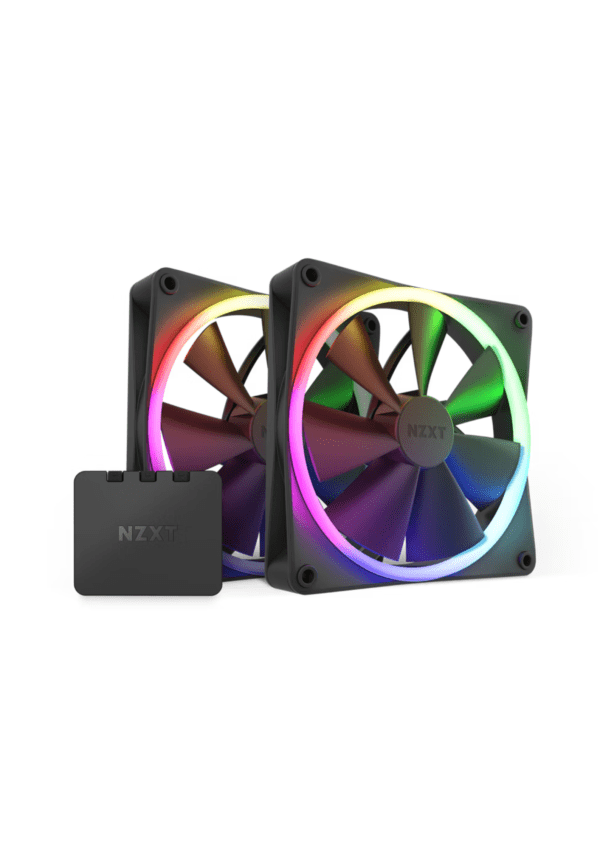 NZXT F140 RGB DUO 14 cm 2-Pack Black Case Fan