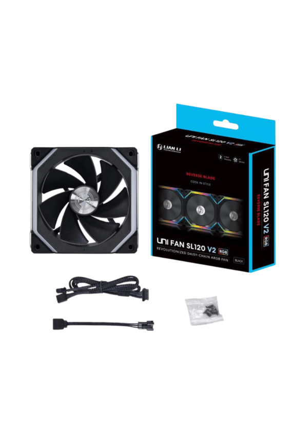 Lian Li Uni Fan SL-120 V2 Reverse Black 12cm Case Fan