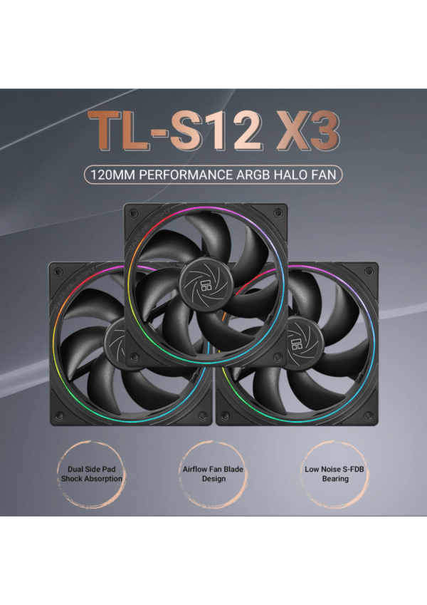 Thermalright TL-S12 CPU Fan 120mm Case Cooling Fan - Image 3