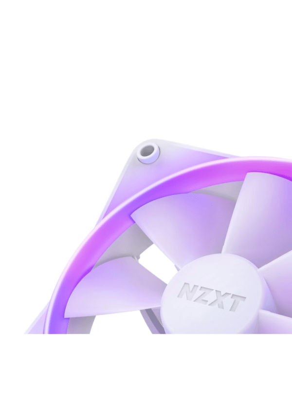 NZXT F140 RGB DUO 14 cm 2-Pack White Case Fan - Image 3