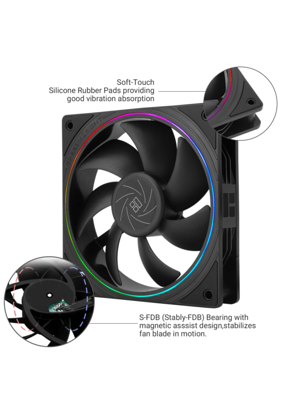 Thermalright TL-S12 CPU Fan 120mm Case Cooling Fan - Image 2