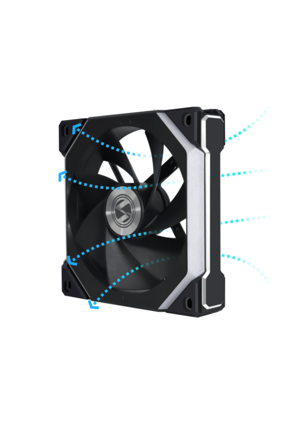 Lian Li Uni Fan SL-120 V2 Reverse Black 12cm Case Fan - Image 4