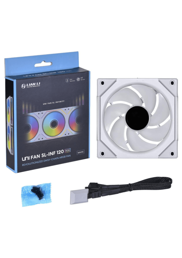 Lian Li Uni Fan SL-Infinity White 12 cm ARGB Case Fan - Image 4