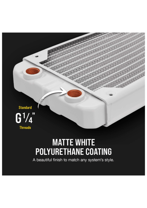 Corsair XR5 280 CX Liquid Cooling Radiator White - Image 5