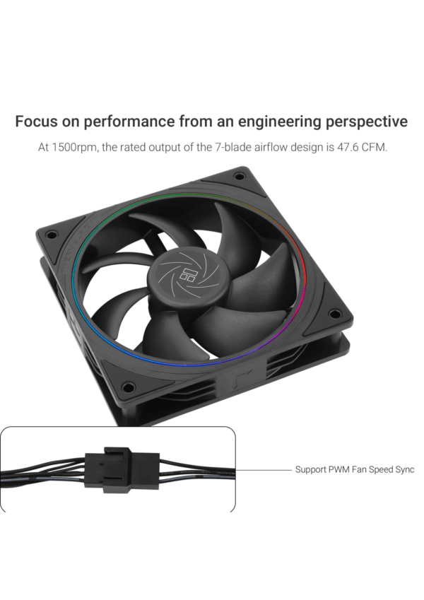 Thermalright TL-S12 CPU Fan 120mm Case Cooling Fan - Image 4