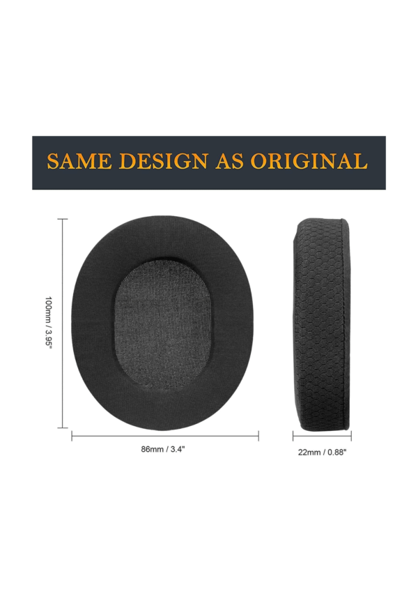 SOULWIT SteelSeries Black EarPads with Cooling Gel - Image 4