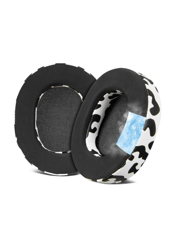 SOULWIT SteelSeries Black-White EarPads with Cooling Gel