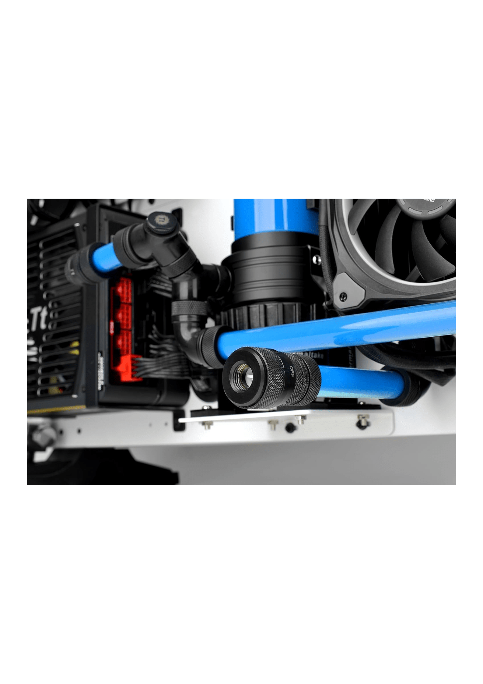 Thermaltake Pacific G1/4 PETG Drain Valve (Black)