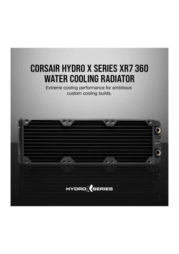 Corsair Hydro X Series XR7 360mm Water Cooling Radiator <br> (BLACK) - Image 2