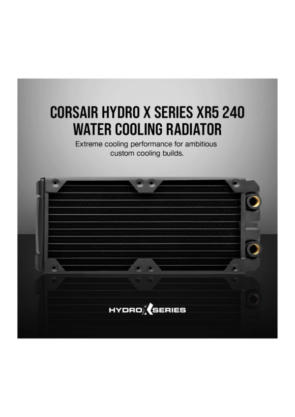 Corsair Hydro X Series Xr5 240mm Water Cooling Radiator <br> (Black) - Image 2