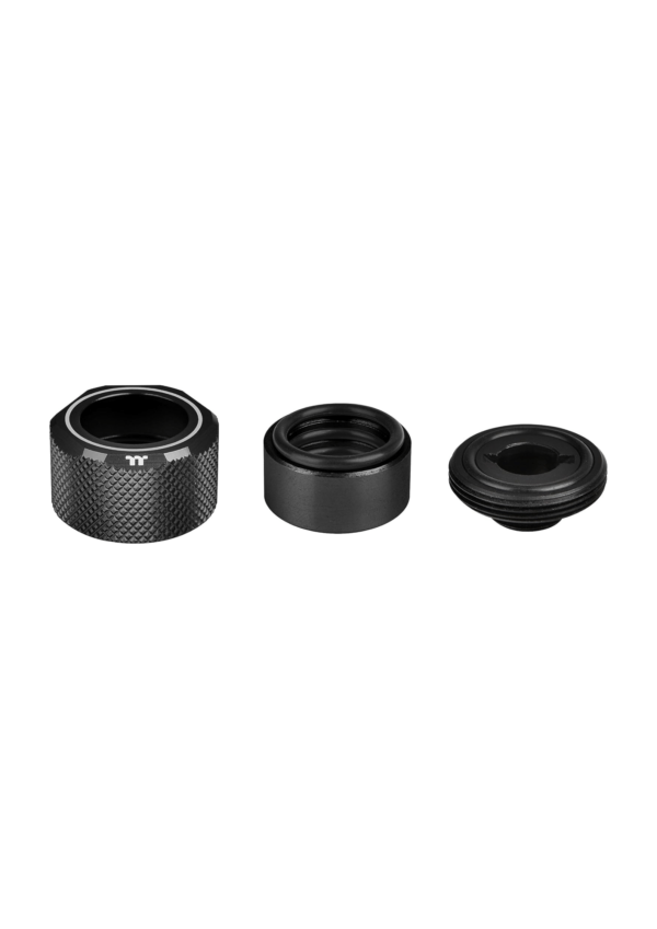 Thermaltake 4 Build-In O-Rings C-ProG1/4 PETG 16mm OD Compression Fitting (Black-6 Pack) - Image 3