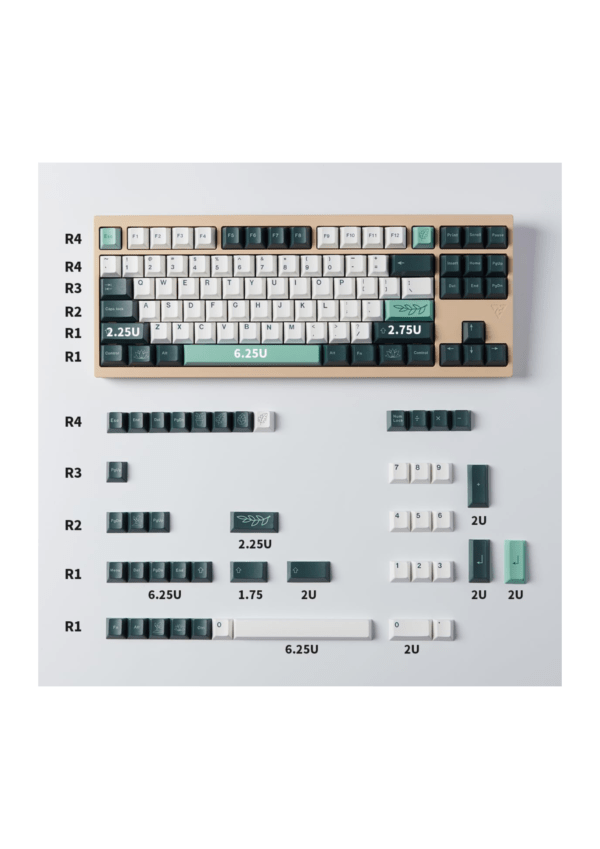 Sumgsn Green Botanical PBT Keycaps 133 Keys - Image 5
