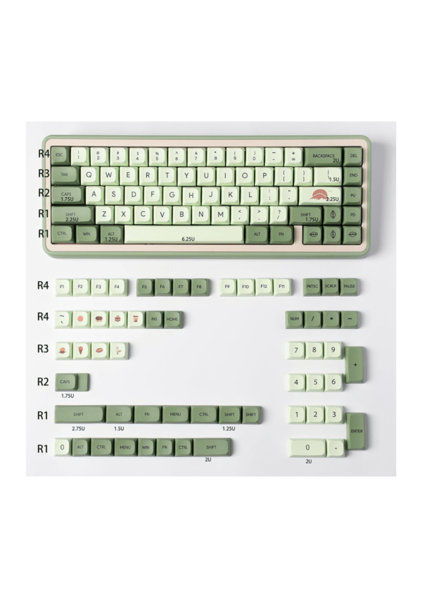 Sumgsn Matcha PBT Keycaps 124 Keys - Image 5