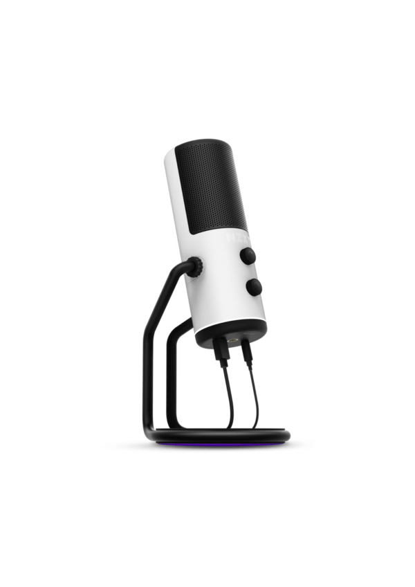 NZXT Capsule Cardioid USB Gaming White Microphone - Image 2