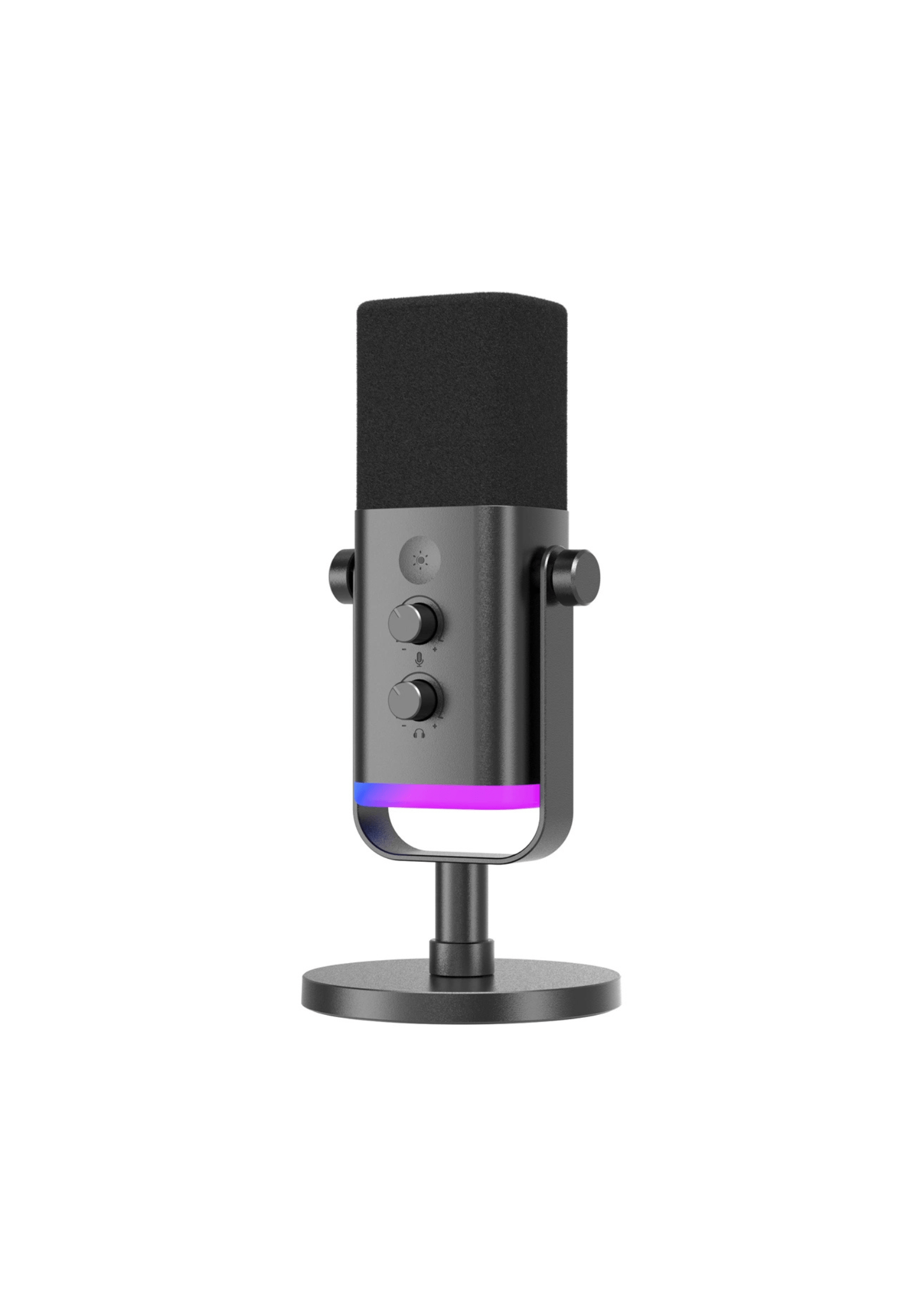 FIFINE AM8 XLR and USB C Black Microphone