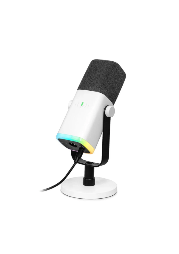 FIFINE AM8 XLR and USB C White Microphone - Image 3