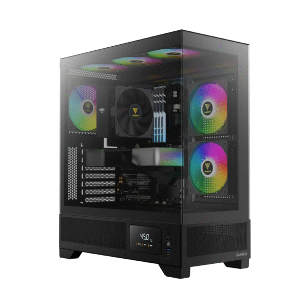Gamdias Atlas M1 ARGB Mid Tower Black Gaming Case