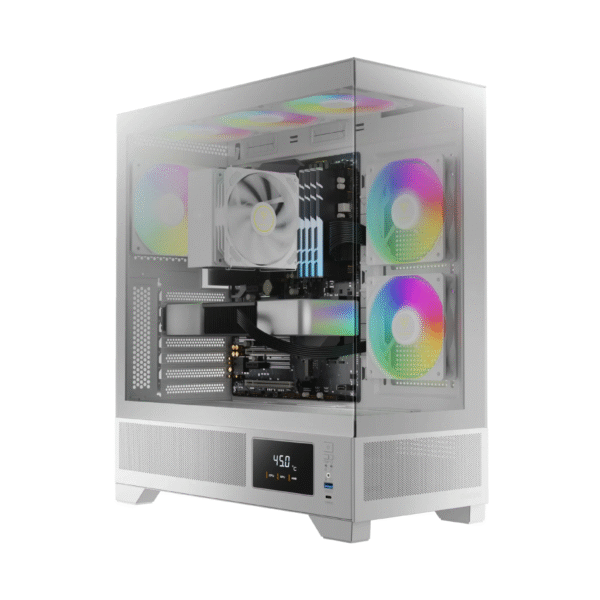 Gamdias Atlas M1 ARGB Mid Tower White Gaming Case