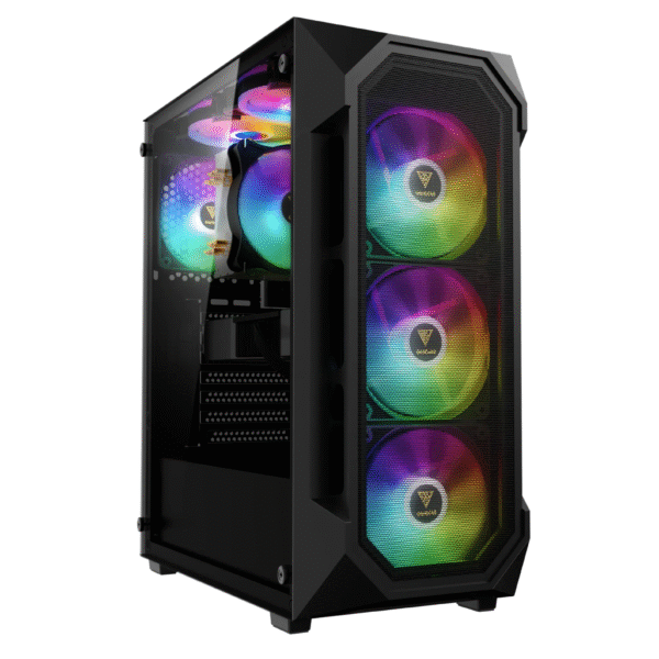 Gamdias Aura GC1 Elite ARGB Mid Tower Black Gaming Case