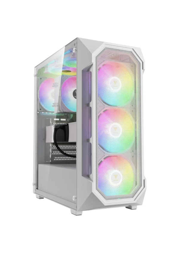 Gamdias Aura GC1 Elite ARGB Mid Tower White Gaming Case