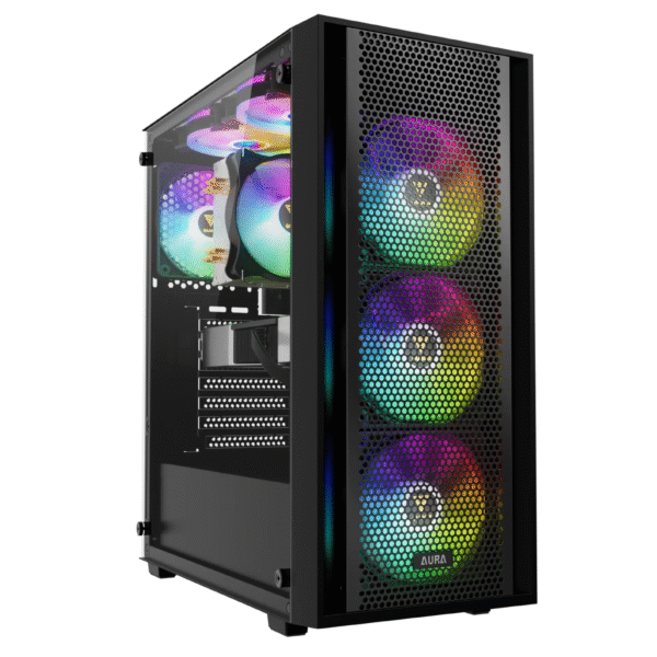 Gamdias Aura GC2 Elite ARGB Mid Tower Black Gaming Case