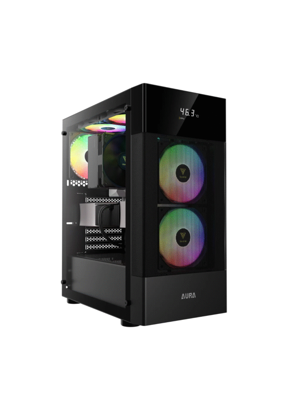 Gamdias Aura GC5 Elite ARGB Mid Tower Black Gaming Case