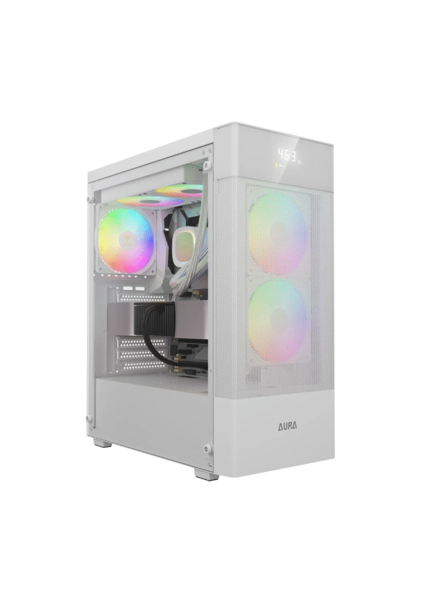 Gamdias Aura GC5 Elite ARGB Mid Tower White Gaming Case