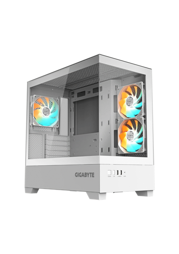 GIGABYTE C201 Panoramic Mid Tower White Gaming Case