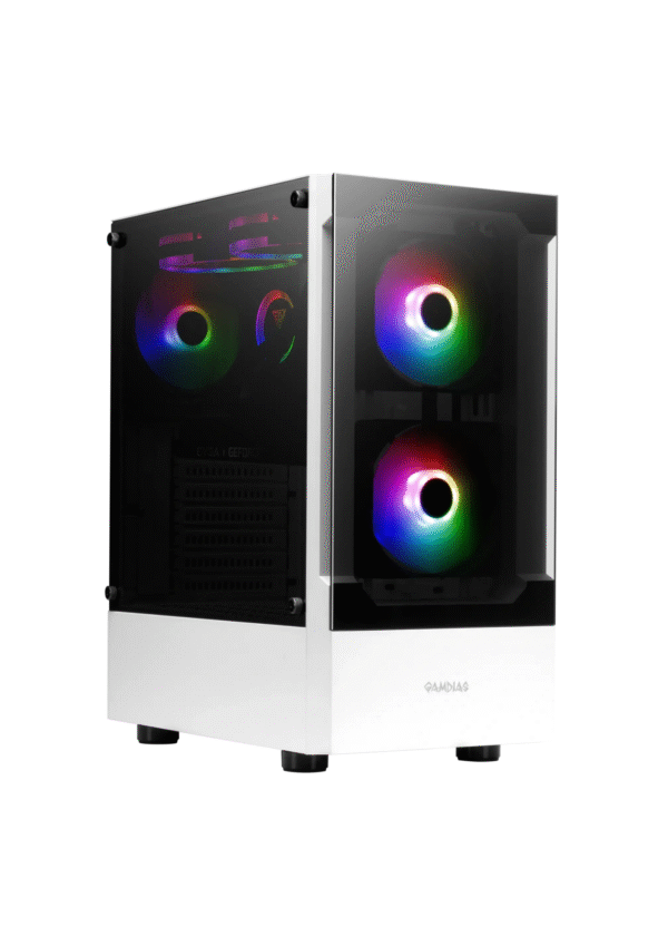 Gamdias Talos E3 ARGB Mid Tower White Gaming Case