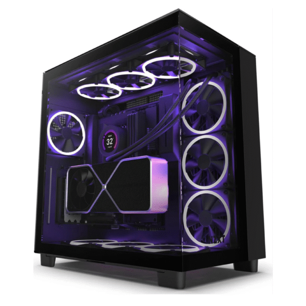NZXT H9 Elite Premium Dual-Chamber Mid-Tower Airflow Black Gaming Case