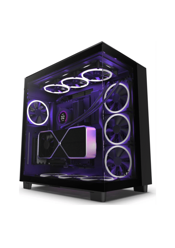 NZXT H9 Elite Premium Dual-Chamber Mid-Tower Airflow Black Gaming Case