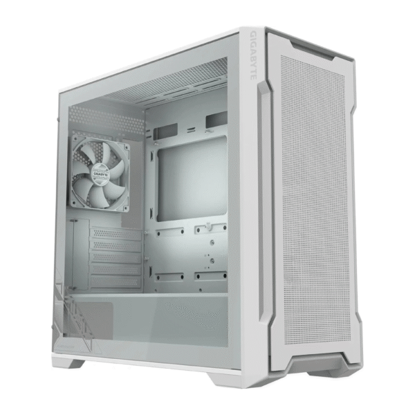 Gigabyte C102G Glass Mid Tower Gaming Case - Tempered Glass White