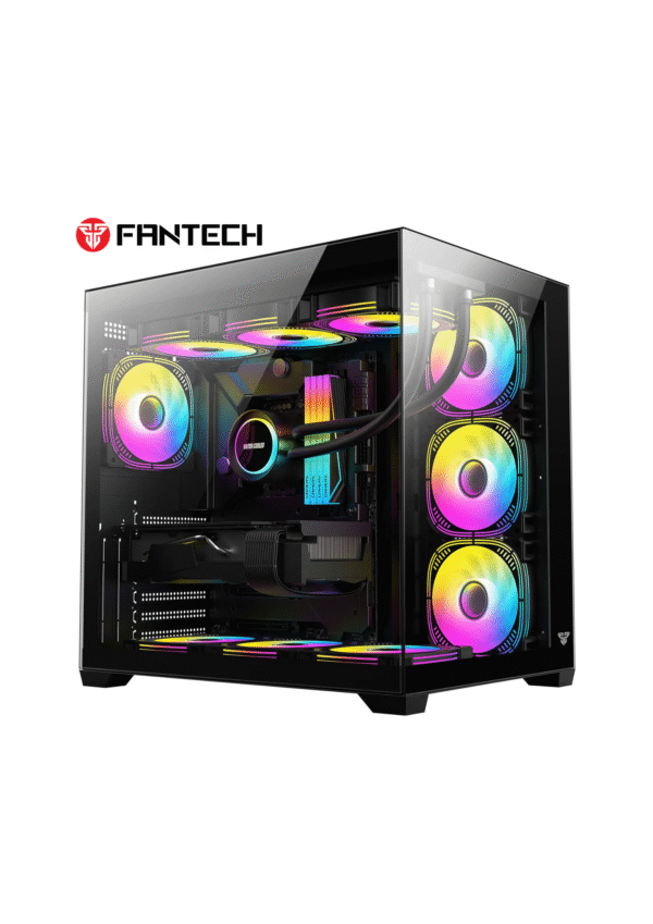 Fantech CG85 LUMINA MID Tower Black Gaming Case (Dual Chamber)