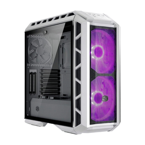 COOLER MASTER H500P Mesh White Mid Tower Tempered Glass Gaming Case