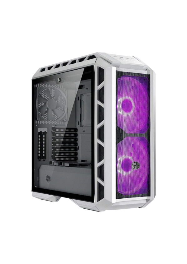 COOLER MASTER H500P Mesh White Mid Tower Tempered Glass Gaming Case