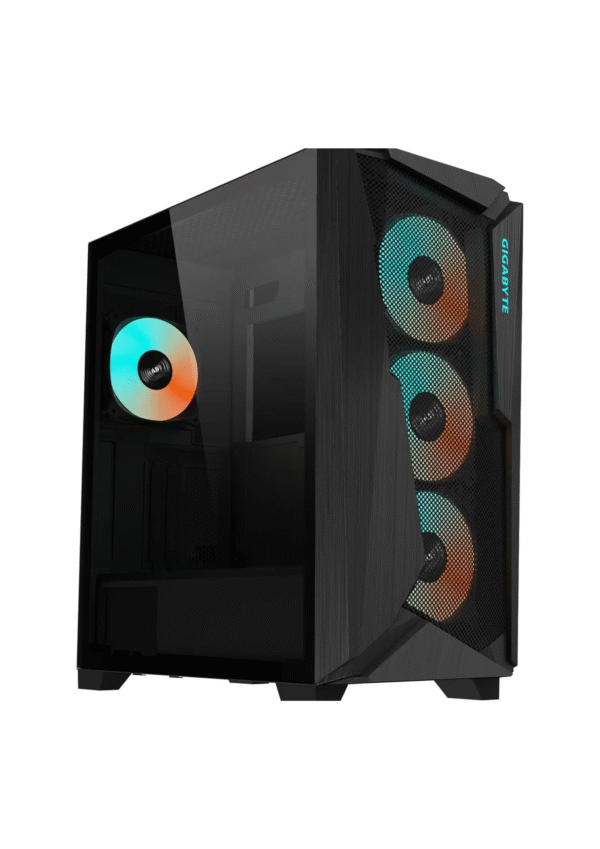 Gigabyte C301G V2 Glass Mid Tower ARGB Gaming Case - Tempered Glass Black