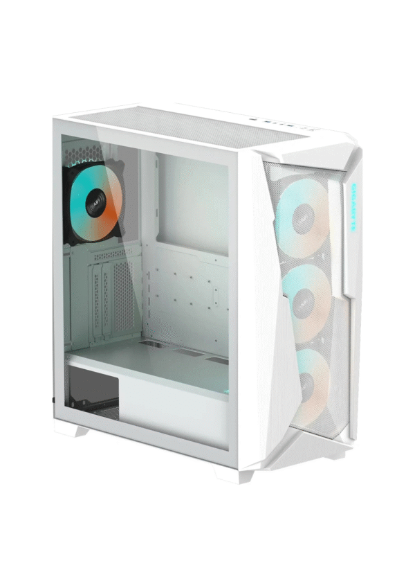Gigabyte C301G V2 Glass Mid Tower ARGB Gaming Case - Tempered Glass White