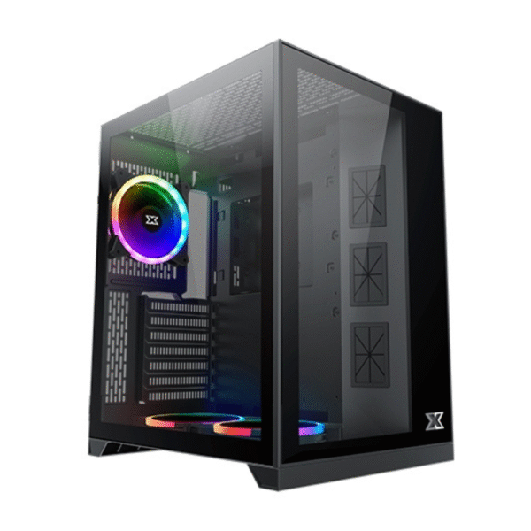 XIGMATEK Aquarius S RGB Tempered Glass Black Mid Tower Case
