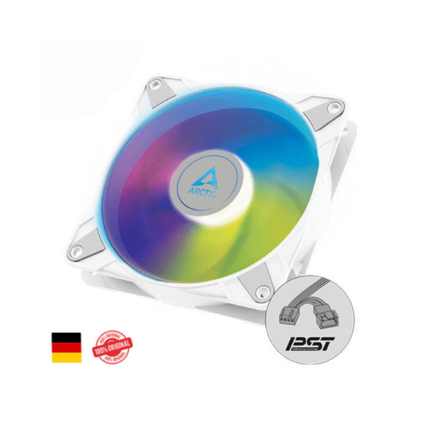 Arctic P12 PWM PST A-RGB White Fan with Cable Splitter