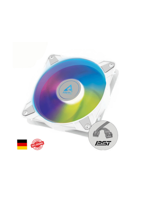 Arctic P12 PWM PST A-RGB White Fan with Cable Splitter