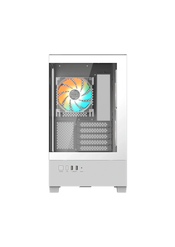 GIGABYTE C201 Panoramic Mid Tower White Gaming Case - Image 3