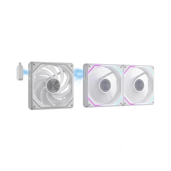 Darkflash G16 120mm Magnetic ARGB PC Case Fans - 3 Pack White