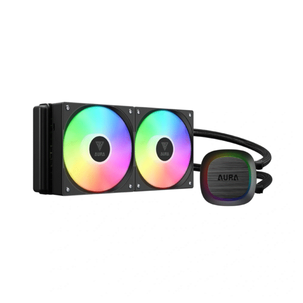 Gamdias Aura GL240 V2 ARGB Liquid Cooler - Black