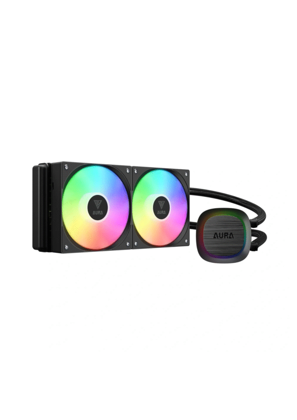 Gamdias Aura GL240 V2 ARGB Liquid Cooler - Black