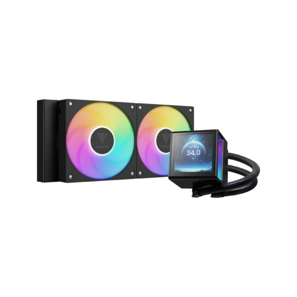Gamdias Chione P5-240 ARGB CPU Black  Liquid Cooler - IPS LCD Display