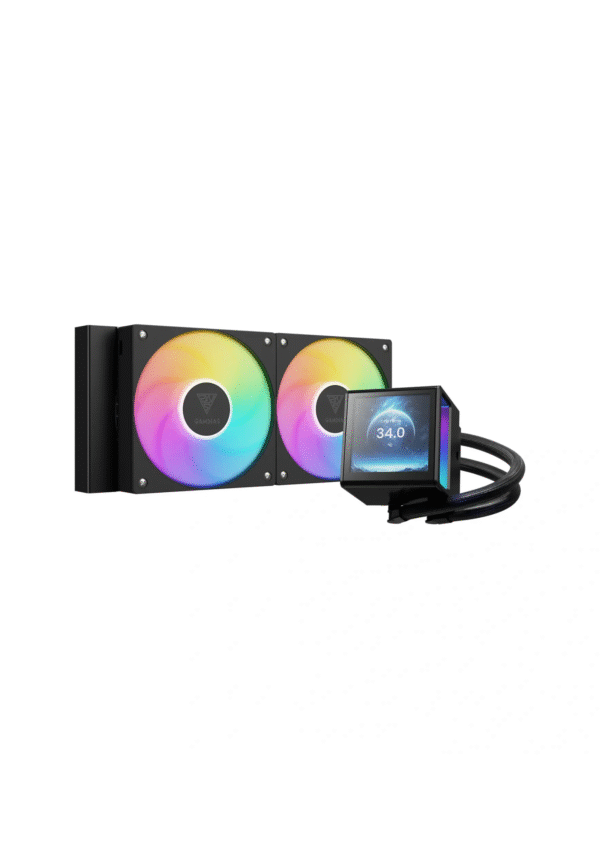 Gamdias Chione P5-240 ARGB CPU Black  Liquid Cooler - IPS LCD Display