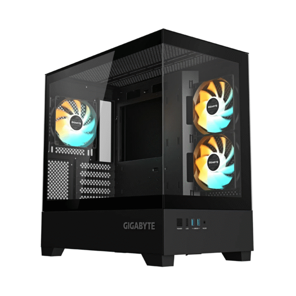 GIGABYTE C201 Panoramic Mid Tower Black Gaming Case