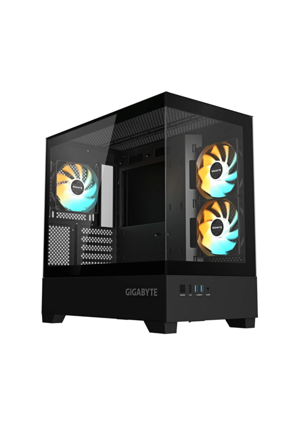 GIGABYTE C201 Panoramic Mid Tower Black Gaming Case